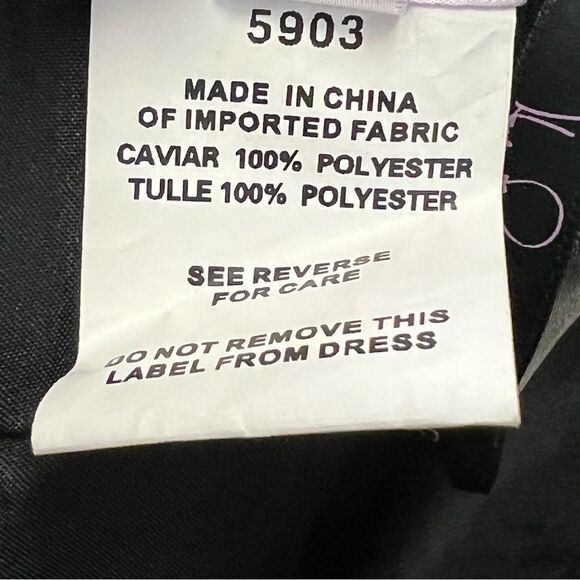 Hayley Paige Occasions Bridesmaid Gown Style 5903 Black, Size 8 - Picture 11 of 15